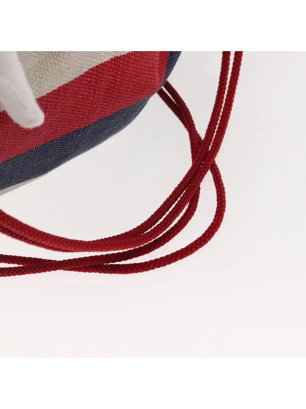 Gucci Backpack Canvas Blue Red Auth #344231G54B